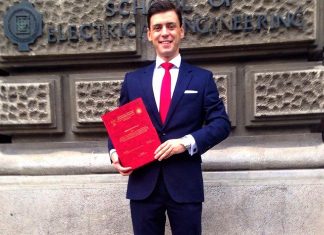 Abel Duran student generacije na Građevinskom fakultetu u Beogradu