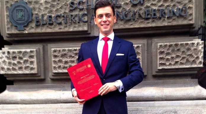 Abel Duran student generacije na Građevinskom fakultetu u Beogradu