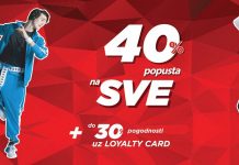 Do 28. februara samo u Đak Sport-u 40% popusta na sve u radnji!