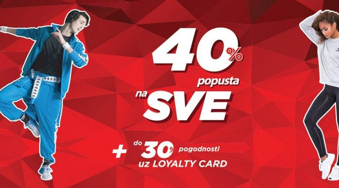 Do 28. februara samo u Đak Sport-u 40% popusta na sve u radnji!