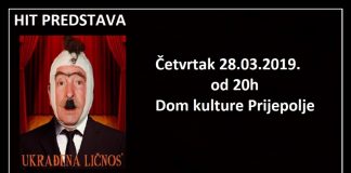 Hit komedija “Ukrađena ličnost” 28. marta u Domu kulture