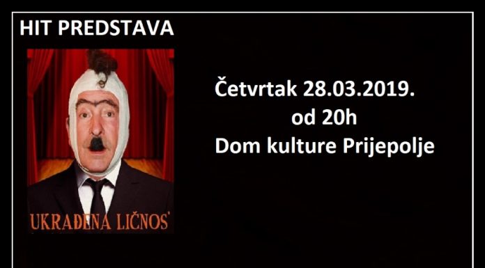 Hit komedija “Ukrađena ličnost” 28. marta u Domu kulture