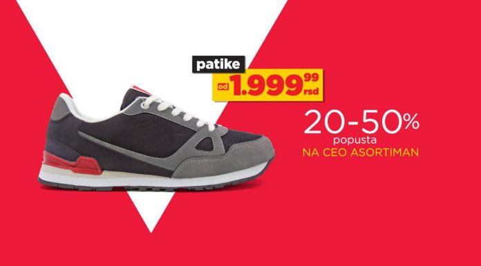 U ĐAK SPORTU samo od 10. do 19. maja, patike od 1.999,99 dinara!