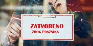 Prema kalendaru državnih praznika neradni dani 1., 2. i 7. januar