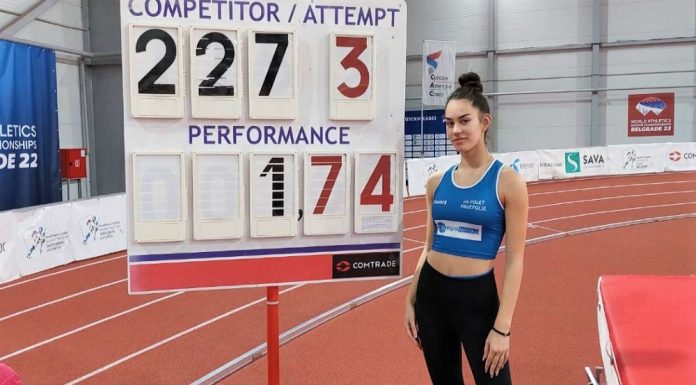 Nikolina Pejatović ispunila normu za Evropsko Prvenstvo