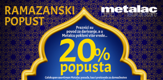 U Metalcu Ramazanski popust do 2. maja