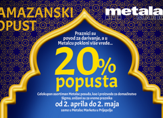 U Metalcu Ramazanski popust do 2. maja